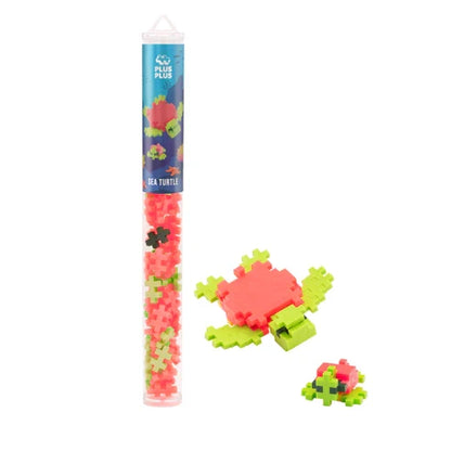 Plus Plus Tube Sea Turtle - 70 Piece Building Set