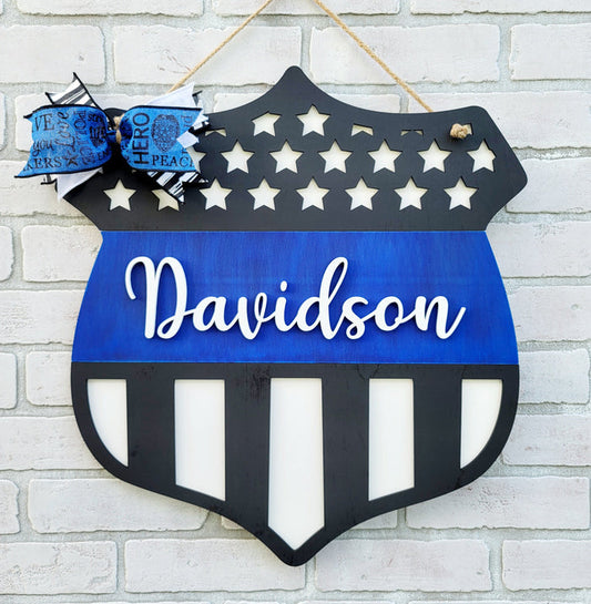 Police/ Thin Blue Line Door Hanger- wholesale