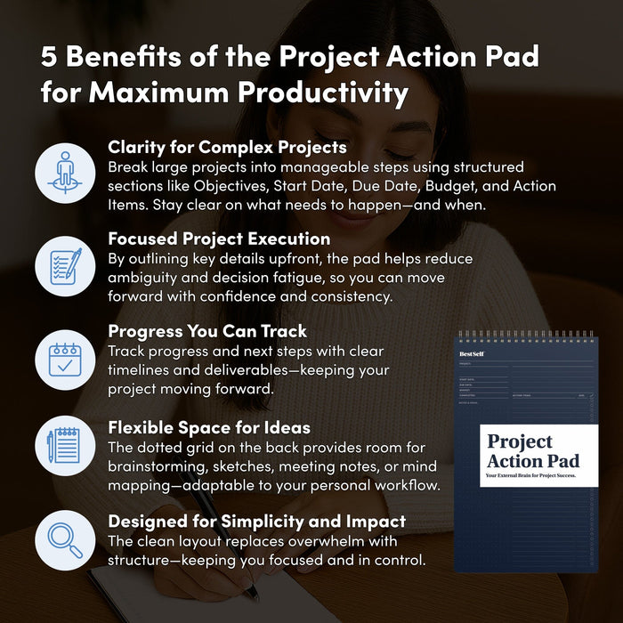 Project Action Pad Notebooks & Notepads Personal Growth