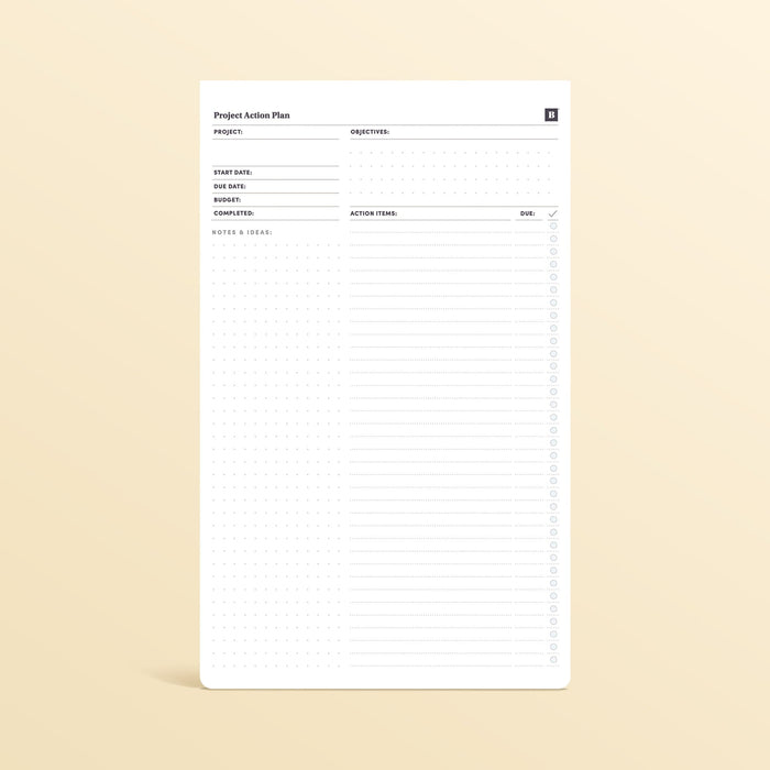 Project Action Pad Notebooks & Notepads Personal Growth