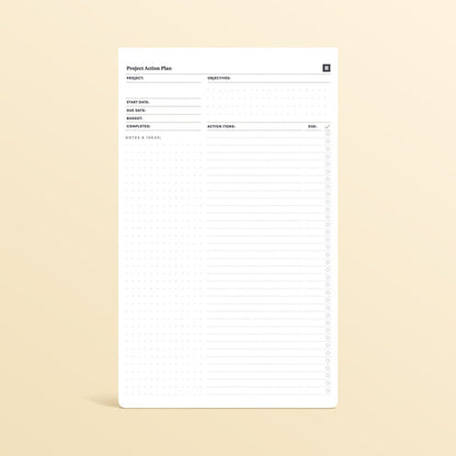 Project Action Pad Notebooks & Notepads Personal Growth