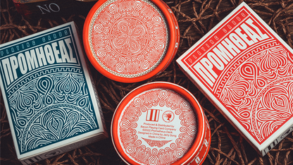 Prometheus Circular Playing Cards Playing Cards by Bacon Playing Card Company