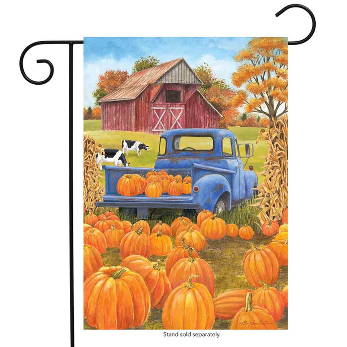 Pumpkin Patch Pickup Garden Flag
