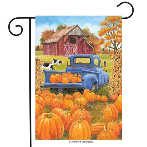 Pumpkin Patch Pickup Garden Flag