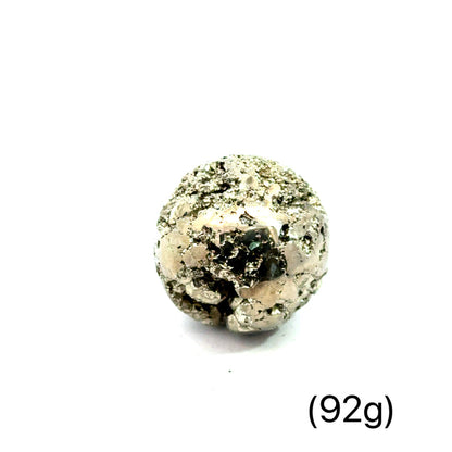 One (92g) Pyrite Gemstone Sphere