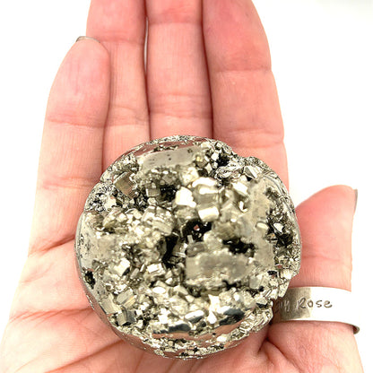 Pyrite gemstones Sphere