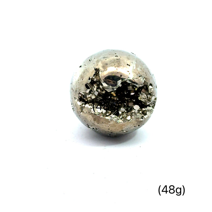 One (48g) Pyrite Gemstone Sphere