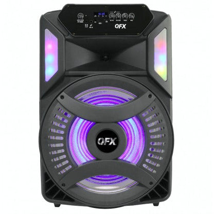 QFX RADIO BOCINA AMPLI 15" FM/BT/ LED LIGHTS