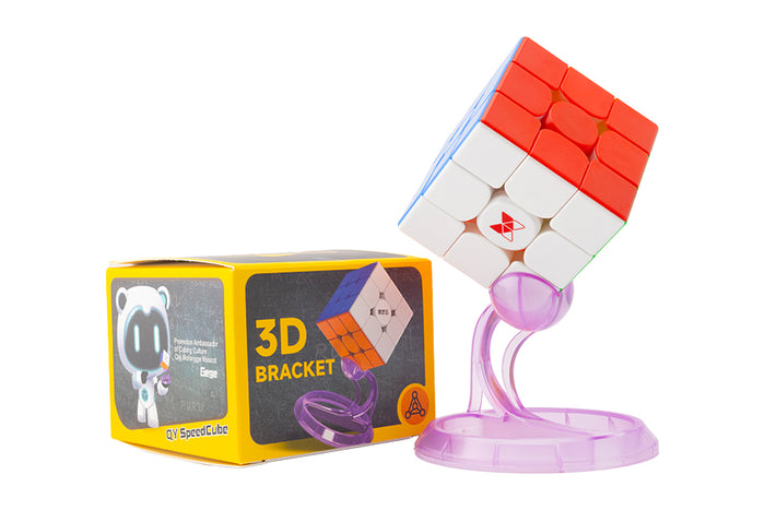 QiYi Cube Holder - Transparent Purple