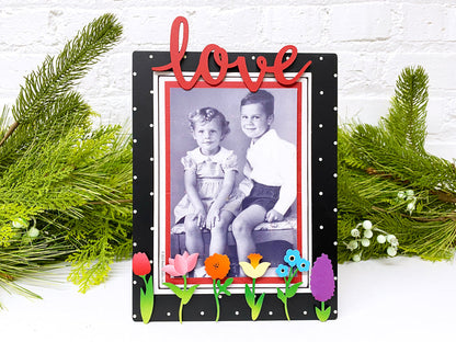 Rainbow Flower Stem Magnets S/6