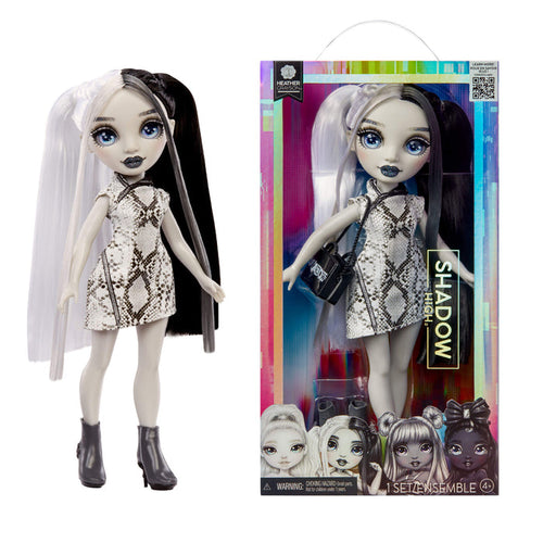 Rainbow High Shadow High Heather Grayson in and out of packaging