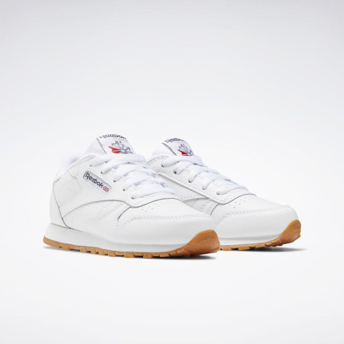 Reebok Footwear Kids Classic Leather Shoes - Preschool WHITE/GUM