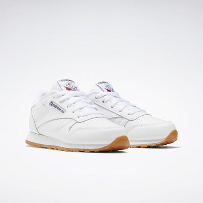 Reebok Footwear Kids Classic Leather Shoes - Preschool WHITE/GUM