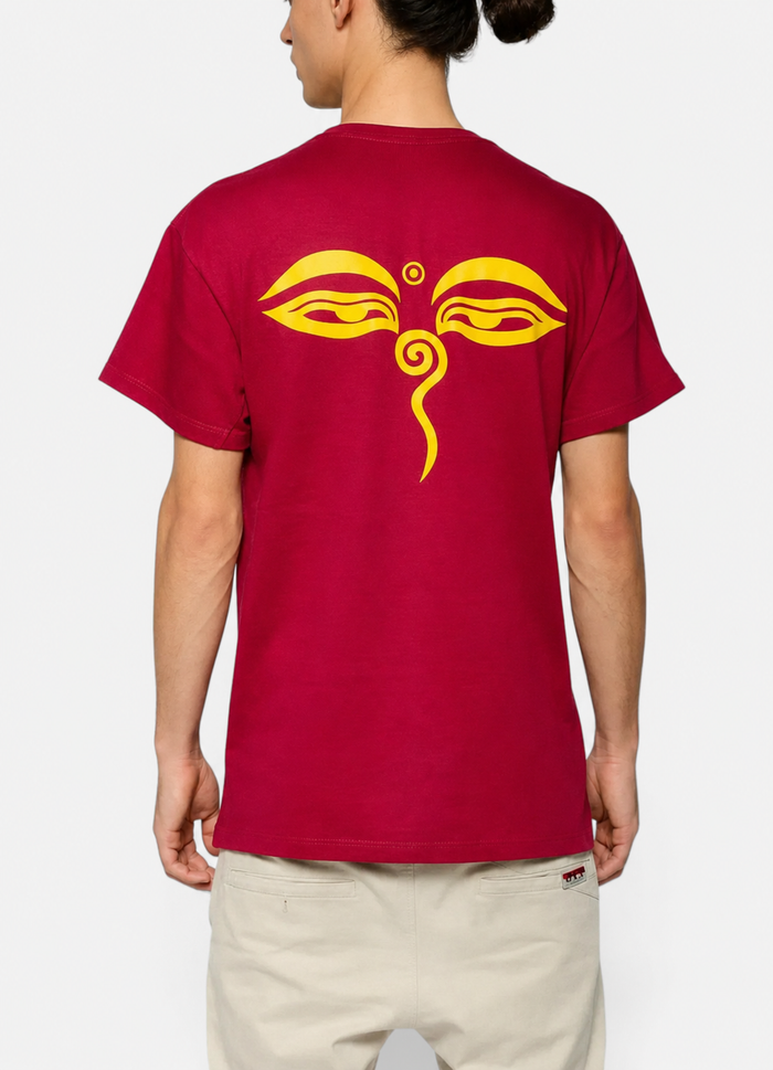 Remera Good Budha Eyes Bordo