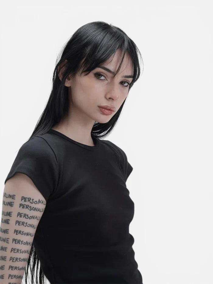 Remera Mujer Luxo Baby Tee Negro