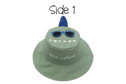 Reversible Dino/Surfer Large 4-6 Sunhat