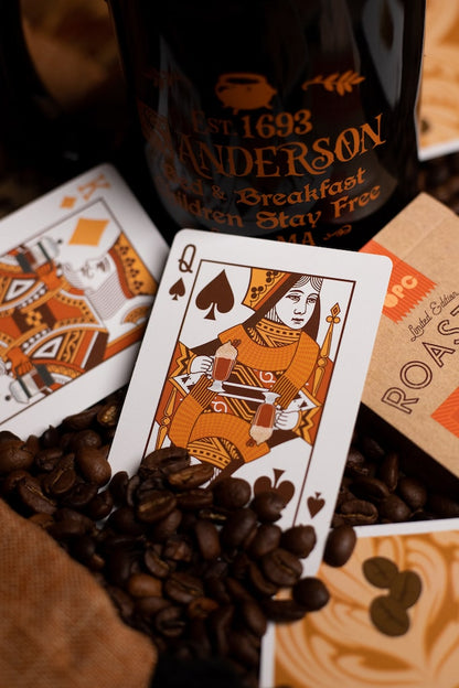 Roasters Pumpkin Spice Playing Cards - V2 Playing Cards by Organic Playing Cards
