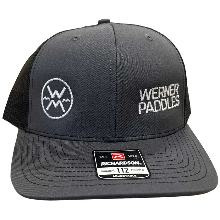 Werner Trucker 112 cap Gray/black front view