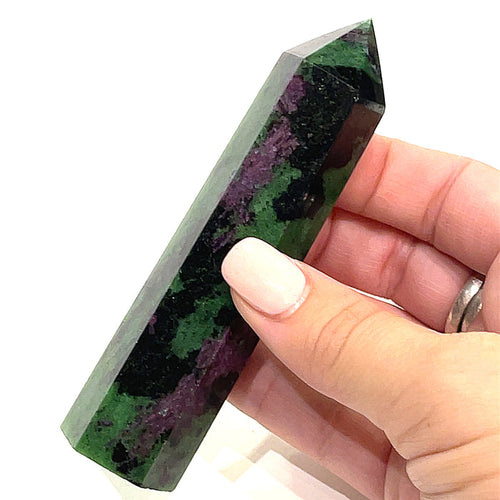 Ruby Zoisite Gemstone Tower