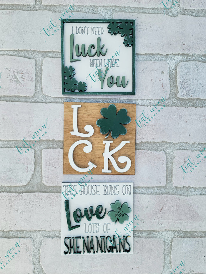 Runs on Love & Shenanigans- Set of 3- wholesale