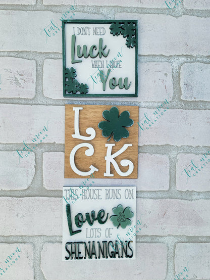 Runs on Love & Shenanigans- Set of 3- wholesale