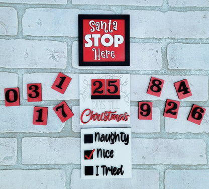 Santa Stop Here- Set of 3- wholesale