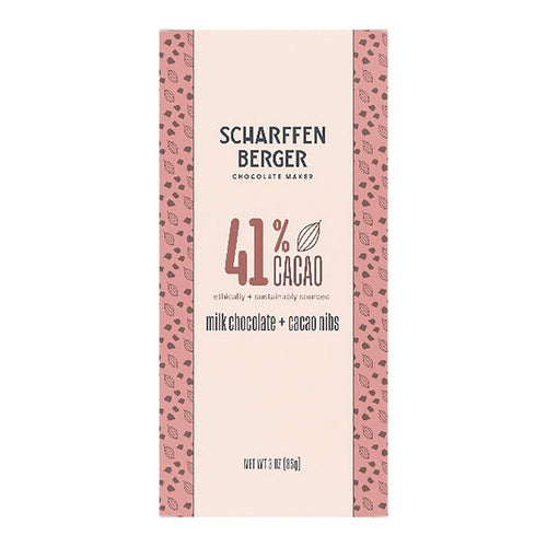 Scharffen Berger 41% Milk Chocolate Cacao Nibs Candy - 12 Count