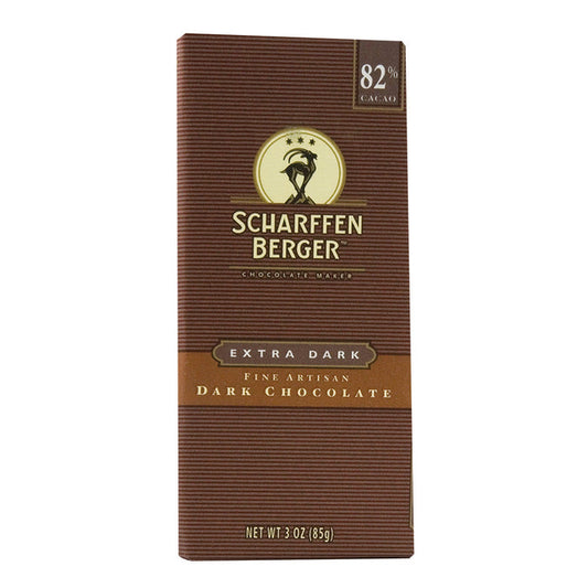 Scharffen Berger Extra Dark 82% Chocolate Bar Candy - 12 Count