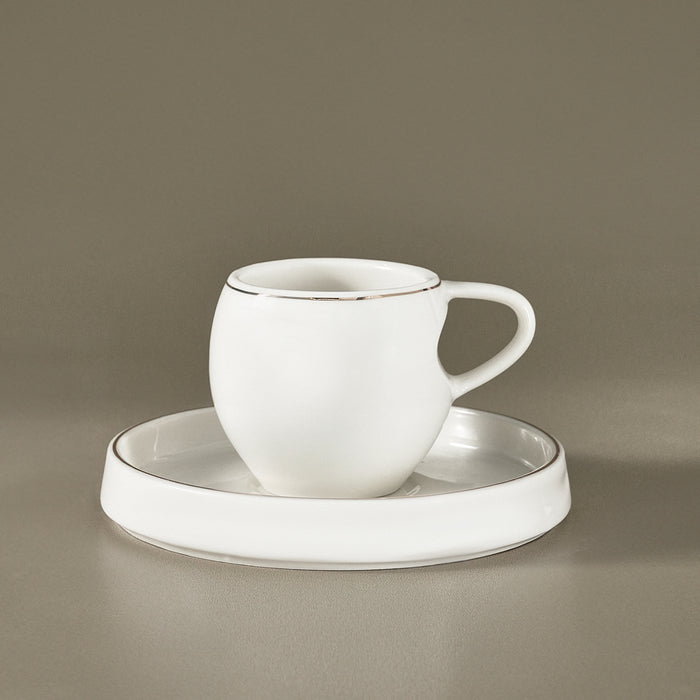 Service à Tasses à Café Karaca Streamline Sunset 6 Pièces pour 6 Personnes, 100 ml