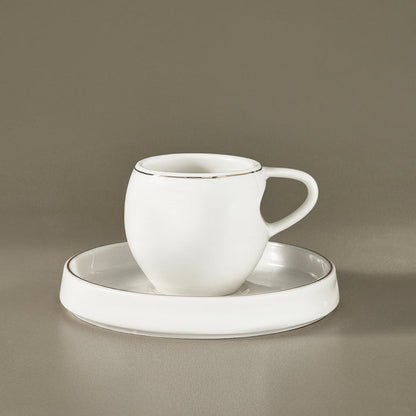 Service à Tasses à Café Karaca Streamline Sunset 6 Pièces pour 6 Personnes, 100 ml