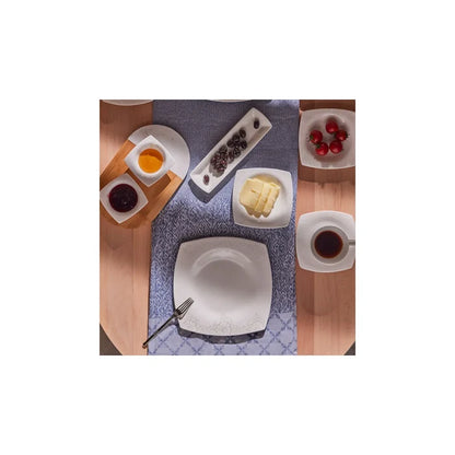 Service Petit Déjeuner Karaca Fine Pearl Helen, 26 pièces carrées/rectangulaires