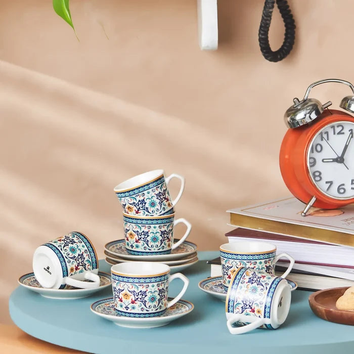 Set de tasses à café Karaca Beylerbeyi pour 6 personnes, 80 ml