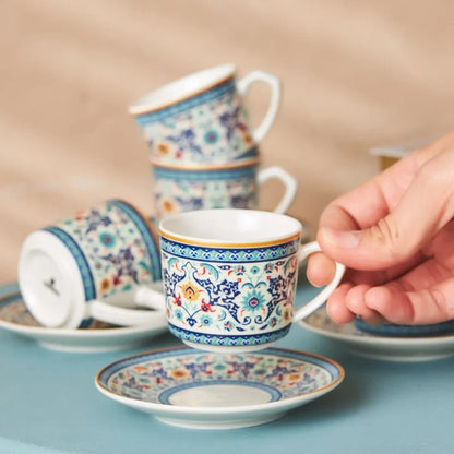 Set de tasses à café Karaca Beylerbeyi pour 6 personnes, 80 ml