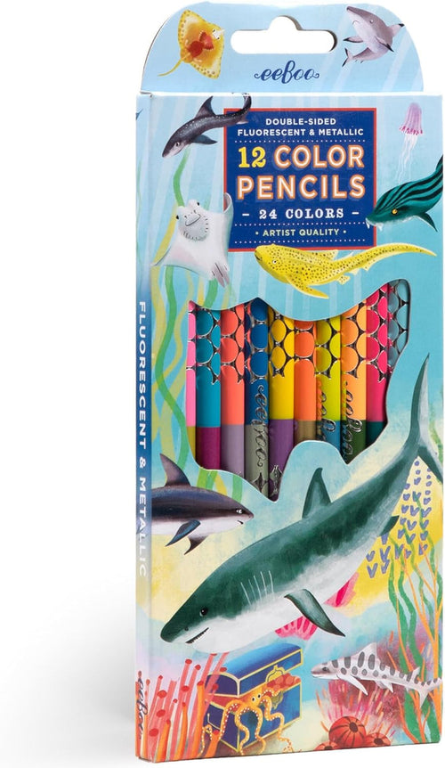 Shark 12 Double Sided Pencils