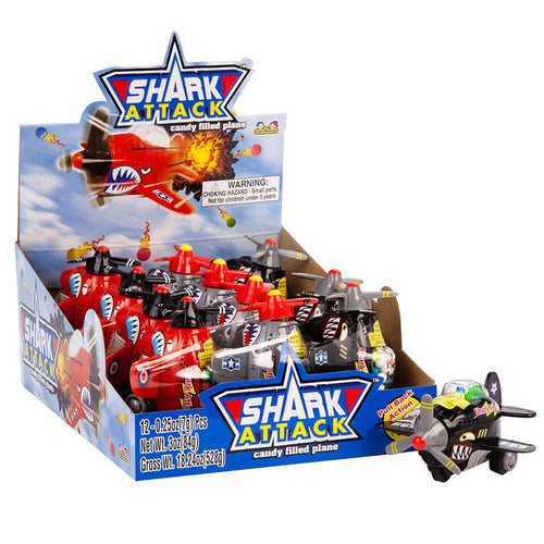 Shark Attack Candy Toy Plane 3oz - 12ct