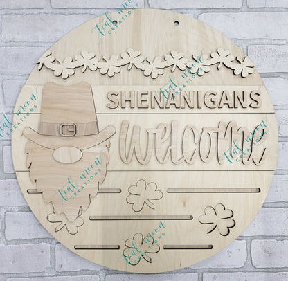 Shenanigans Welcome Door Hanger