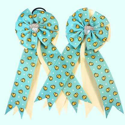 🤩 Show Bows: Duckies on Butter Yellow