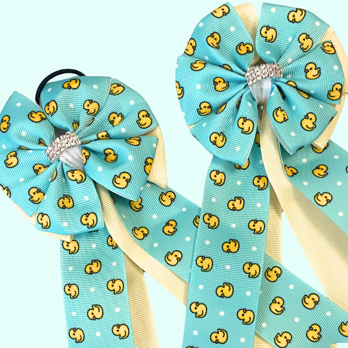 🤩 Show Bows: Duckies on Butter Yellow