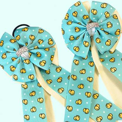 🤩 Show Bows: Duckies on Butter Yellow
