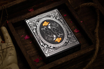Silver Sable Palmistry Playing Cards Playing Cards by Riffle Shuffle Playing Card Company