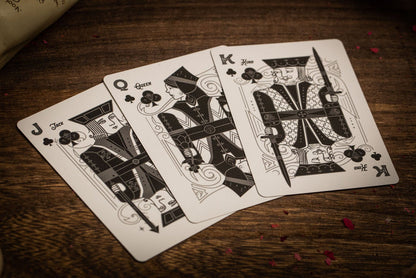 Silver Sable Palmistry Playing Cards Playing Cards by Riffle Shuffle Playing Card Company