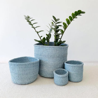 Sky Blue Plant Basket