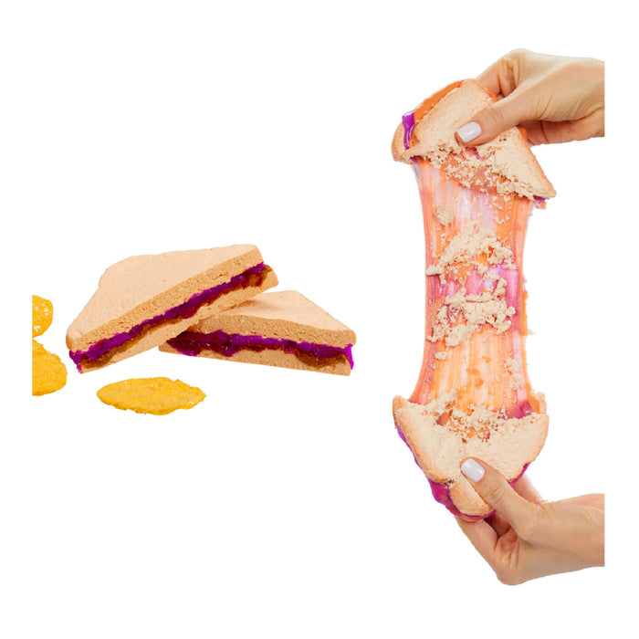 PB and J with Chips complete and being stretched