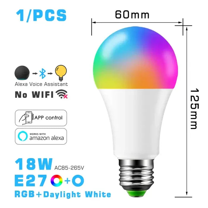 Alexa 18W E27 rgbcw / CHINA