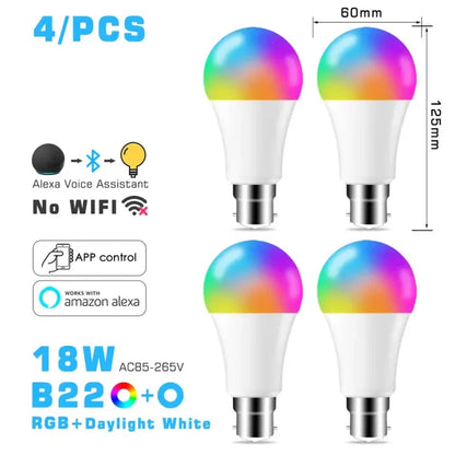18W B22 rgbcw 4pcs / CHINA
