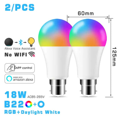 18W B22 rgbcw 2pcs / CHINA