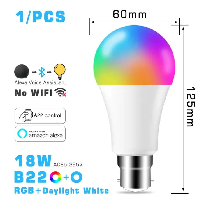 Alexa 18W B22 rgbcw / CHINA