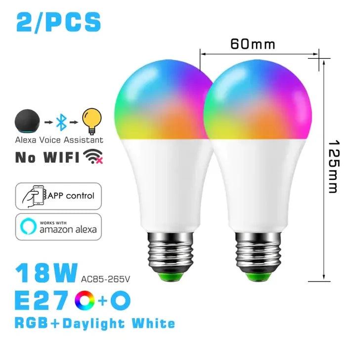18W E27 rgbcw 2pcs / CHINA