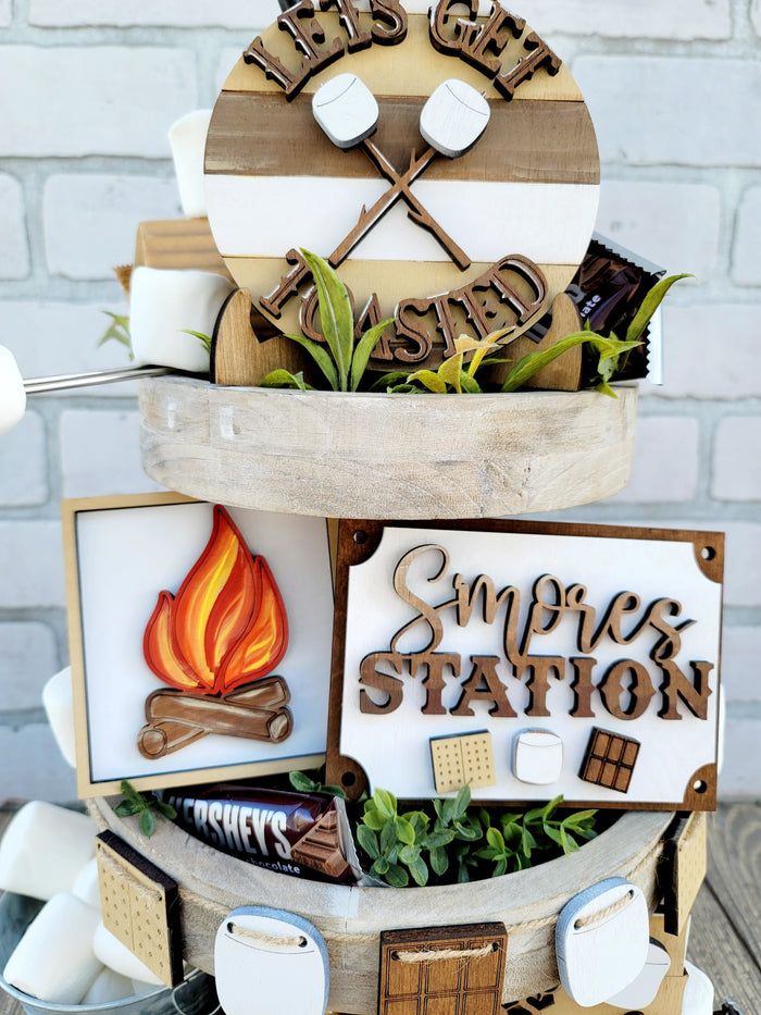 S'mores Tiered Tray Set- wholesale