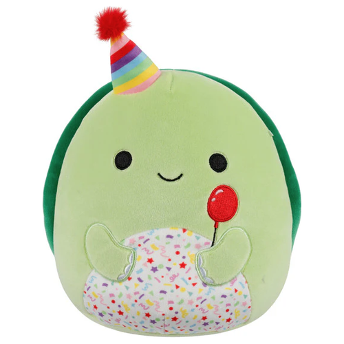 Squishmallow 8 Inch Henry the Turtle with Birthday Hat Plush Toy